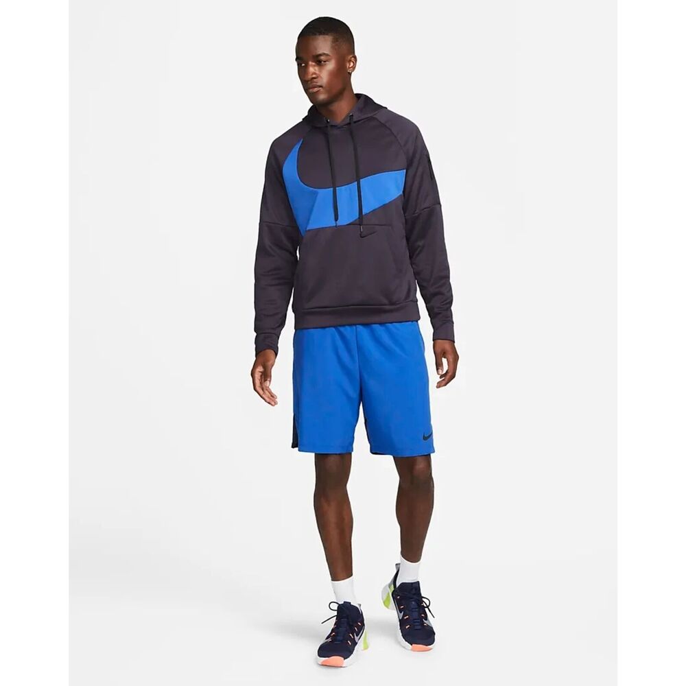 Nike Therma-FIT Men's Pullover Fitness Hoodie Cave Purple/Royal/Black DQ5401-540 - Picture 3 of 5